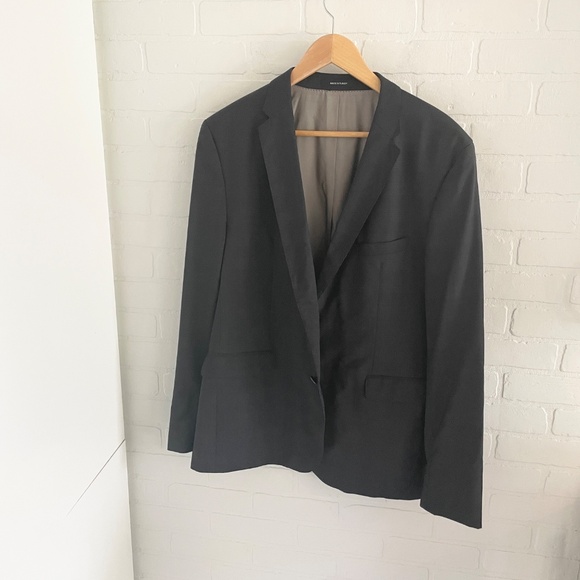 Hugo Boss Men’s Blazer Single Breast Formal Business casual Academia plaid 46R - Picture 14 of 16